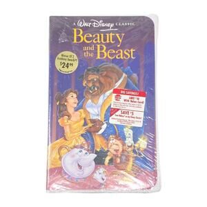 NWT Vtg Beauty and the Beast VHS Black Diamond SEALED1992 Pizza Hut Nabisco Rare